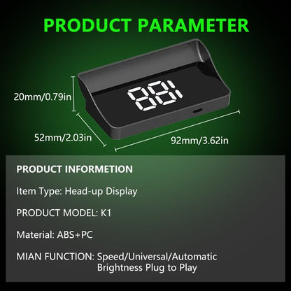 Head-Up Display Car GPS Digital Speedometer