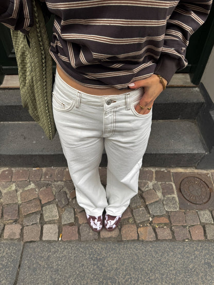 Emma Loose Fit Denim Jeans - White